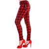 Banned - CHECK Skinny fit broek - Rood Product image